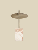 Ambrose Marble-Iron Side Table