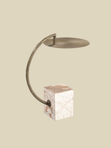 Ambrose Marble-Iron Side Table