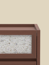 Kael Two Drawer Bedside Table - Walnut