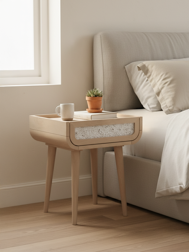 Kael Bedside Table - Natural