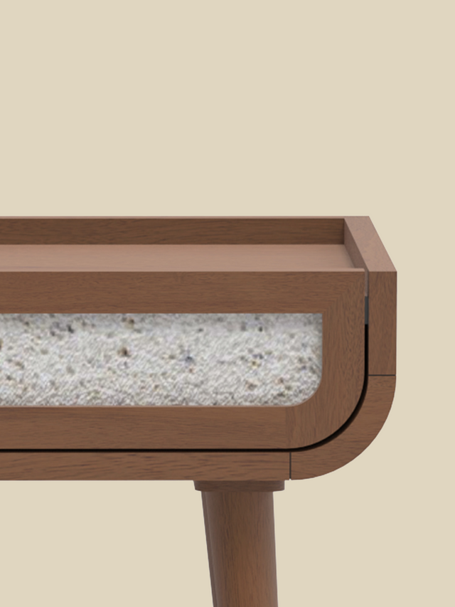 Kael Bedside Table - Walnut