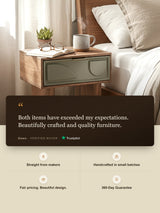 Verde One Drawer Bedside Table
