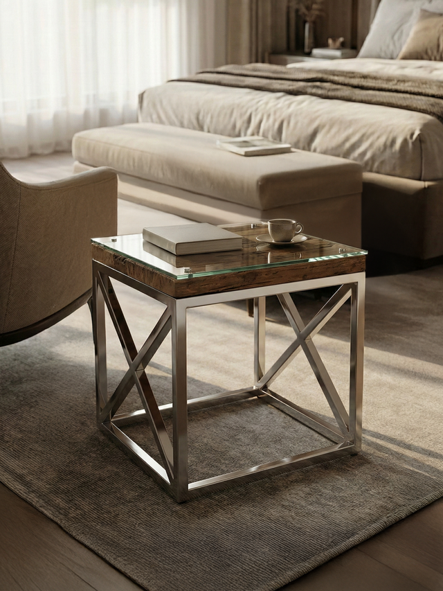 Remi Reclaimed Wood Side Table