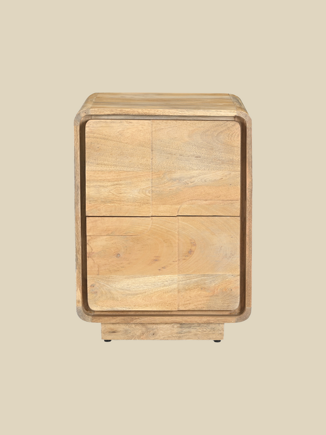 Aura Two Drawer Bedside Table