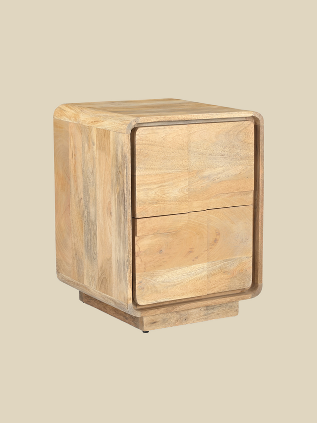 Aura Two Drawer Bedside Table
