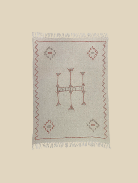 Ivy Embroidered Cotton Throw