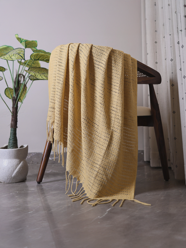 Marigold Cotton Throw
