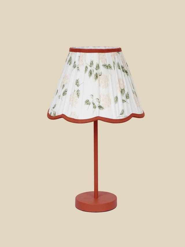 Selena Peach Metal Table Lamp