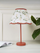Selena Peach Metal Table Lamp