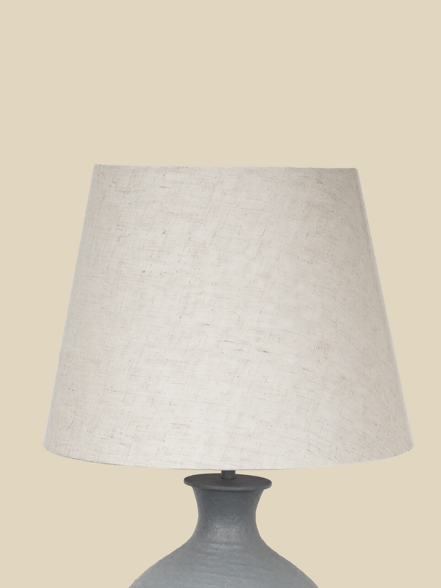 James Grey Metal Table Lamp