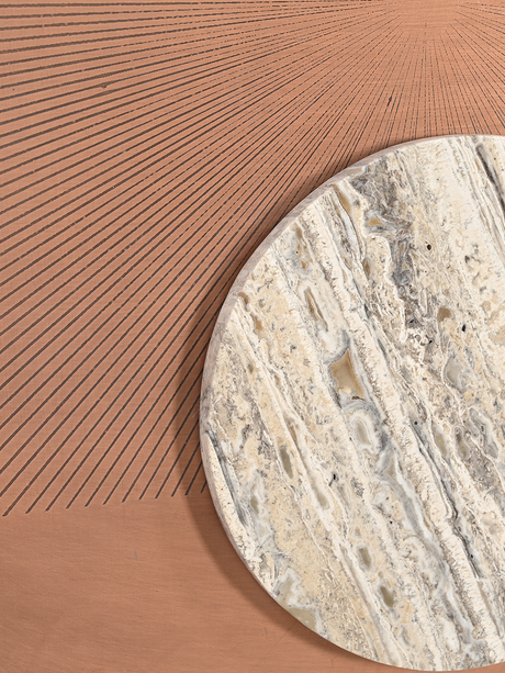 Orion Marble Inlay Wall Panel Set