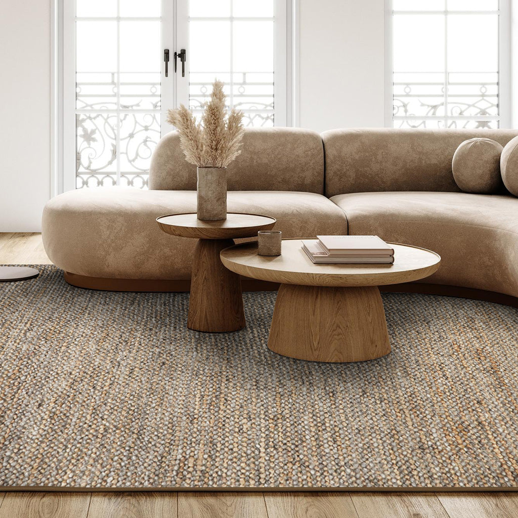 Cameron Brown Hand Woven Wool-Jute Rug