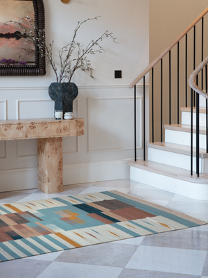Marlo Hand-woven Wool Kilim Rug - Multi